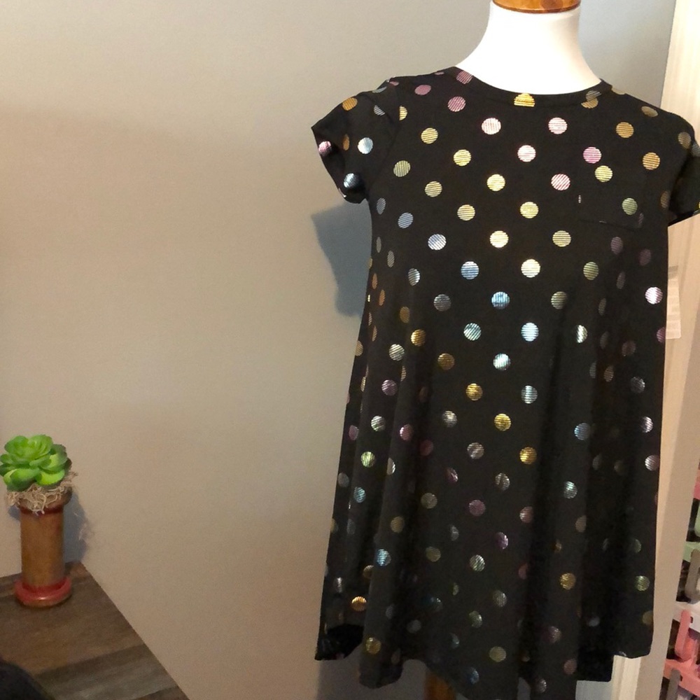 LuLaRoe Scarlett Swing Dress Girls Elegant Size 10